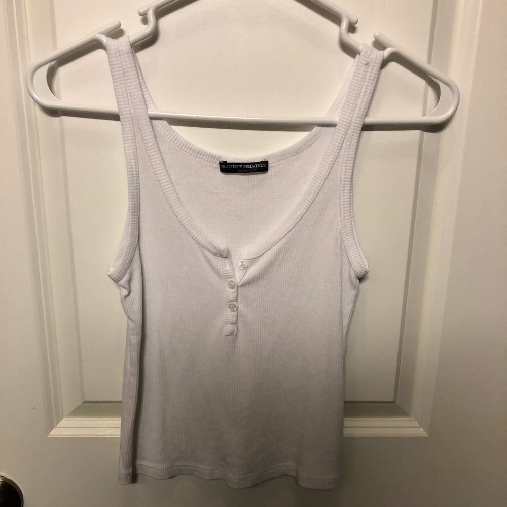 Brandy Melville white crop tank